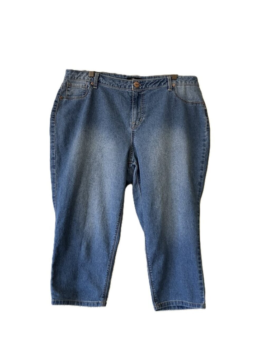 HG Denim Women's Capris Size 16W Stretch Faux Pockets